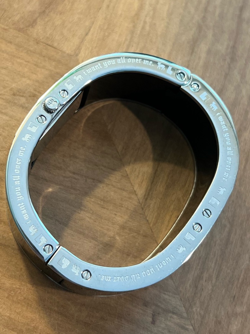 L.A.M.B. Black and Silver Bangle Watch - Picture 5 of 10